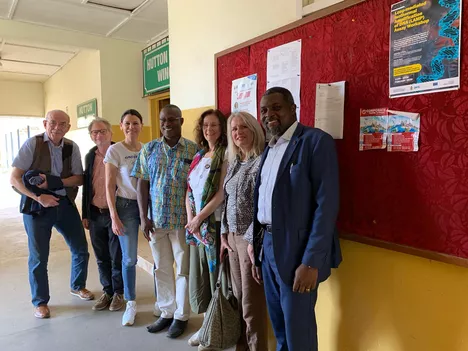 Prof. Dr. Matthias Richter-Turtur, Dr. Andreas Ullrich (Charité University Hospital, Gynecology and Center for Global Health), Prof. Dr. Marion Kiechle (Director and Chair of Department of Gynecology and Obstetrics, TUM), Dr. Edward Dassah (KNUST), Prof. Dr. Dr. Andrea Winkler (Co-director Center for Global Health, Department of Neurology, TUM, and Director Centre for Global Health, University of Oslo); Prof. Dr. Stefanie Klug (Chair of Epidemiology, Department of Sport and Health Sciences, TUM), Dr. John Amuasi (KNUST, School of Public Health)